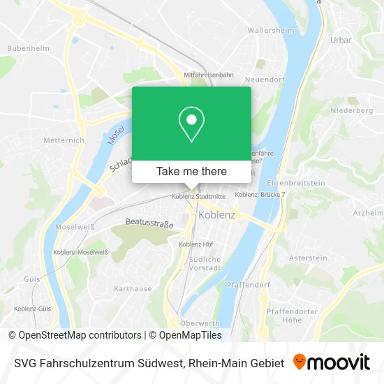 Карта SVG Fahrschulzentrum Südwest