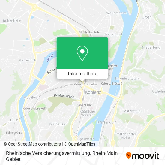 Карта Rheinische Versicherungsvermittlung