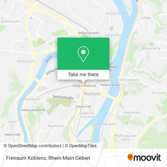 Карта Freiraum Koblenz