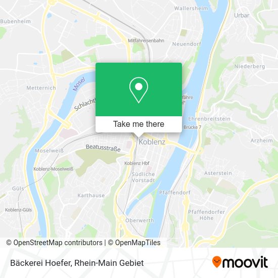 Карта Bäckerei Hoefer