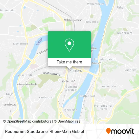 Карта Restaurant Stadtkrone