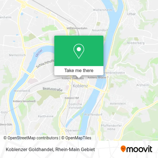 Koblenzer Goldhandel map