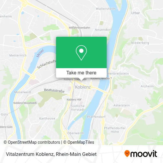 Карта Vitalzentrum Koblenz