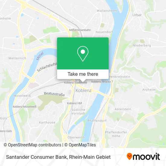 Santander Consumer Bank map