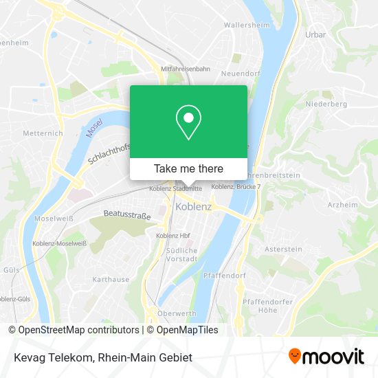 Карта Kevag Telekom