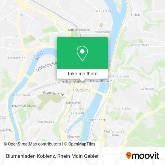 Карта Blumenladen Koblenz