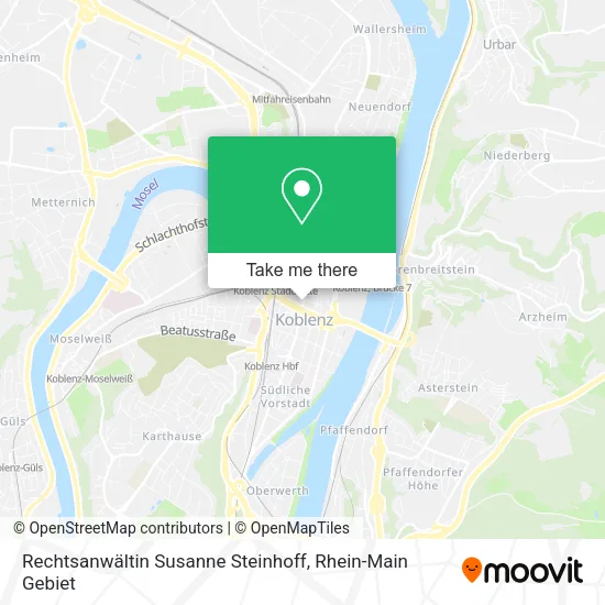 Карта Rechtsanwältin Susanne Steinhoff