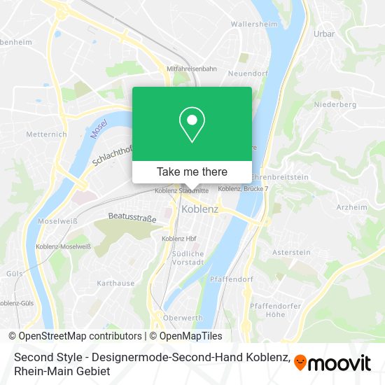 Карта Second Style - Designermode-Second-Hand Koblenz