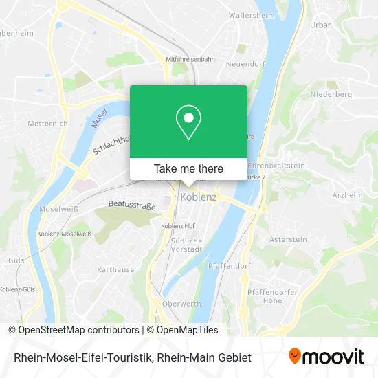 Карта Rhein-Mosel-Eifel-Touristik