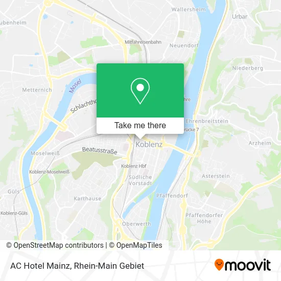 Карта AC Hotel Mainz