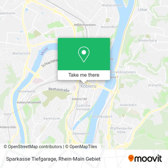 Карта Sparkasse Tiefgarage