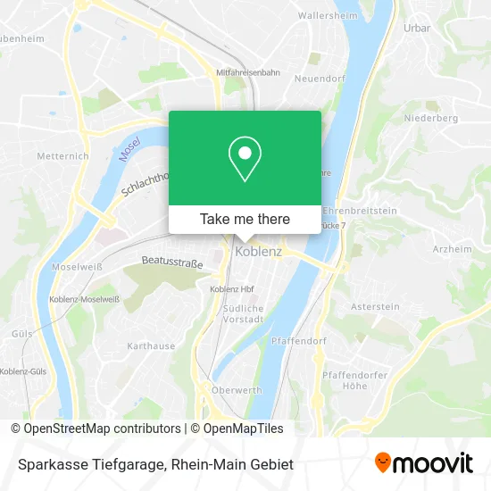 Карта Sparkasse Tiefgarage