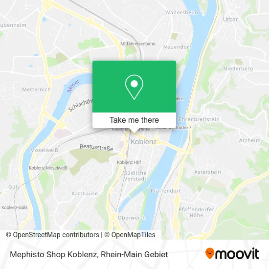 Карта Mephisto Shop Koblenz