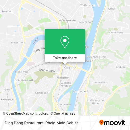 Карта Ding Dong Restaurant