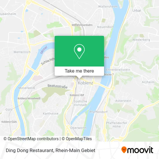 Карта Ding Dong Restaurant