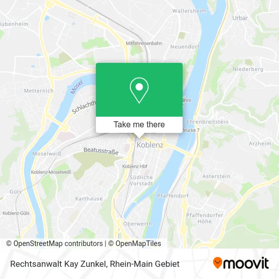 Карта Rechtsanwalt Kay Zunkel
