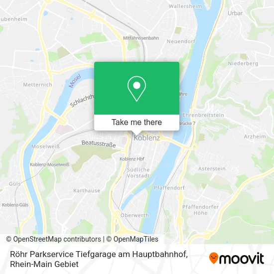 Карта Röhr Parkservice Tiefgarage am Hauptbahnhof