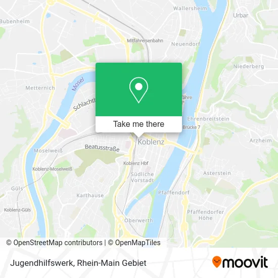 Карта Jugendhilfswerk