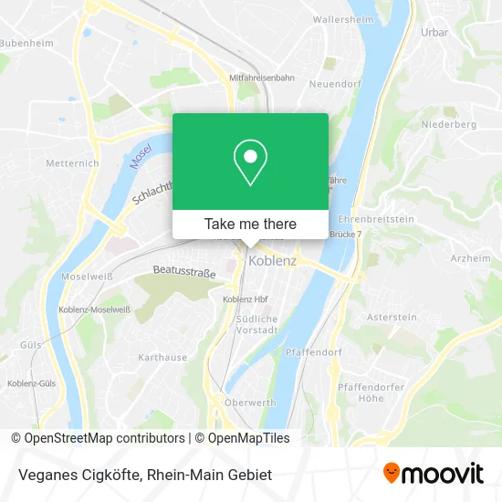 Карта Veganes Cigköfte