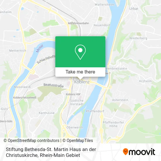 Stiftung Bethesda-St. Martin Haus an der Christuskirche map