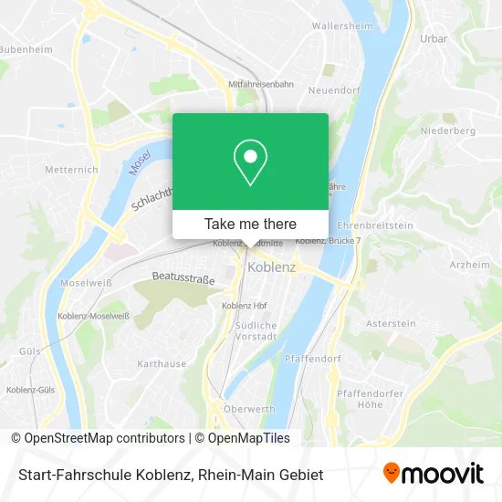 Карта Start-Fahrschule Koblenz