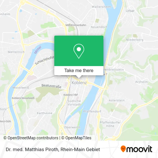 Карта Dr. med. Matthias Piroth
