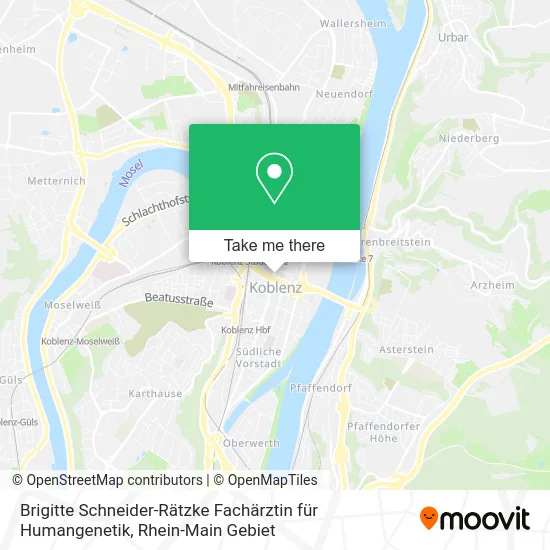 Карта Brigitte Schneider-Rätzke Fachärztin für Humangenetik