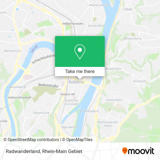 Карта Radwanderland