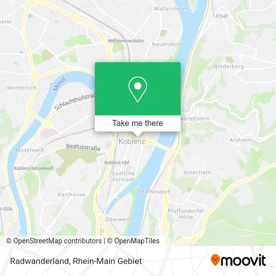Карта Radwanderland