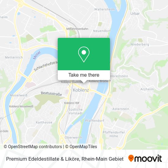 Карта Premium Edeldestillate & Liköre