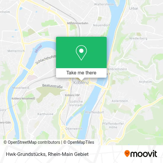 Карта Hwk-Grundstücks