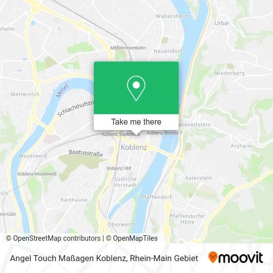 Карта Angel Touch Maßagen Koblenz