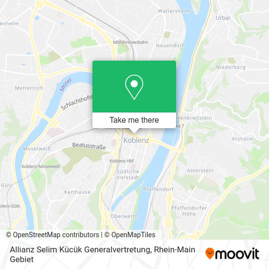 Карта Allianz Selim Kücük Generalvertretung