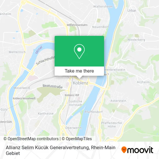 Карта Allianz Selim Kücük Generalvertretung