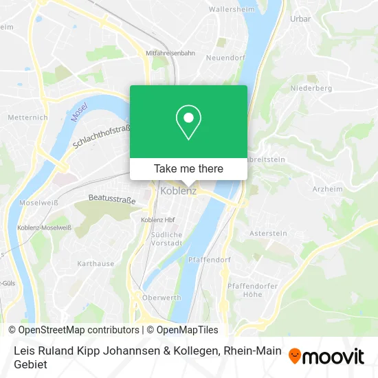 Карта Leis Ruland Kipp Johannsen & Kollegen