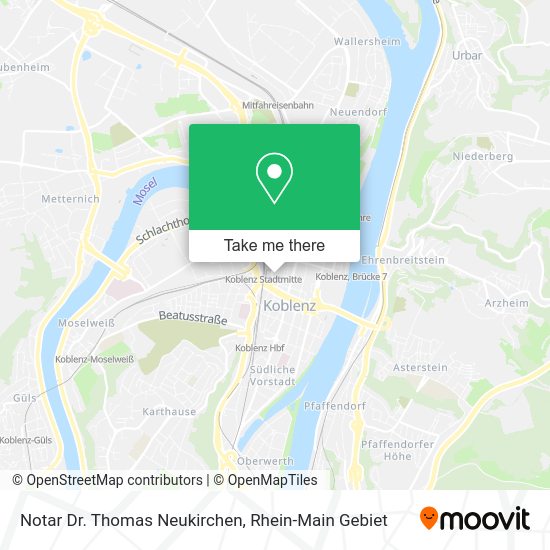 Карта Notar Dr. Thomas Neukirchen