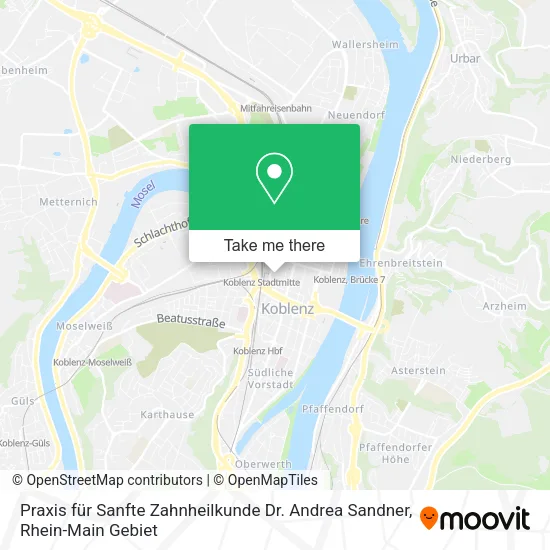 Praxis für Sanfte Zahnheilkunde Dr. Andrea Sandner map