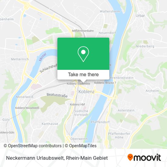 Карта Neckermann Urlaubswelt
