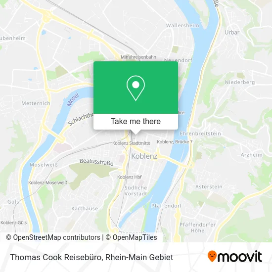 Карта Thomas Cook Reisebüro