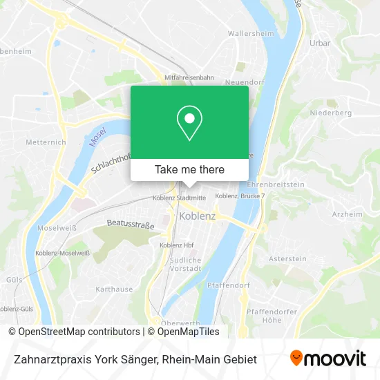 Карта Zahnarztpraxis York Sänger