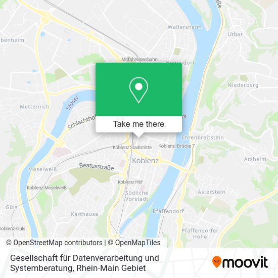 Карта Gesellschaft für Datenverarbeitung und Systemberatung