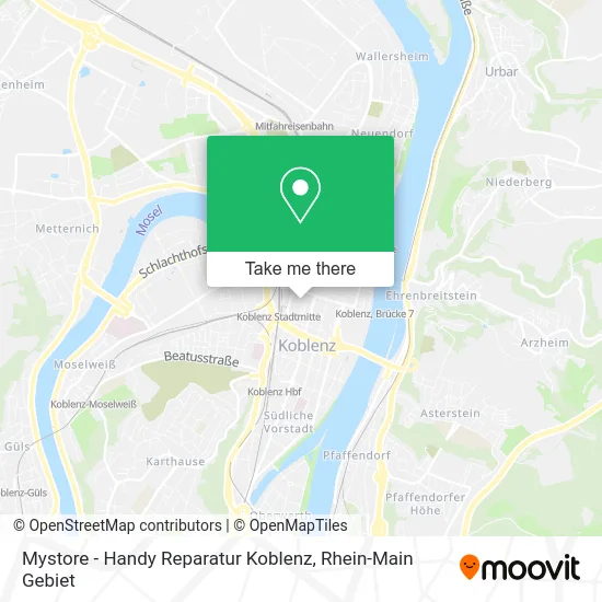 Карта Mystore - Handy Reparatur Koblenz