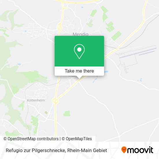 Карта Refugio zur Pilgerschnecke