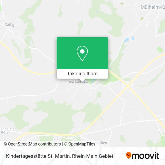 Карта Kindertagesstätte St. Martin