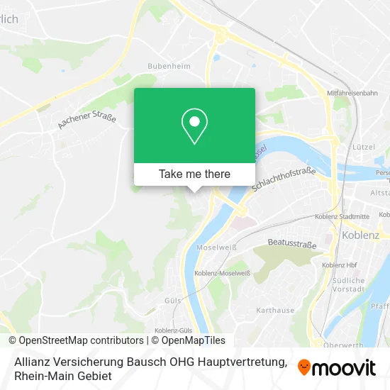Карта Allianz Versicherung Bausch OHG Hauptvertretung