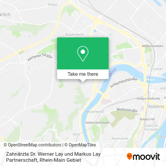 Карта Zahnärzte Dr. Werner Lay und Markus Lay Partnerschaft