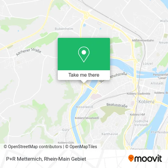 P+R Metternich map