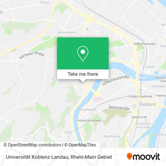 Карта Universität Koblenz-Landau