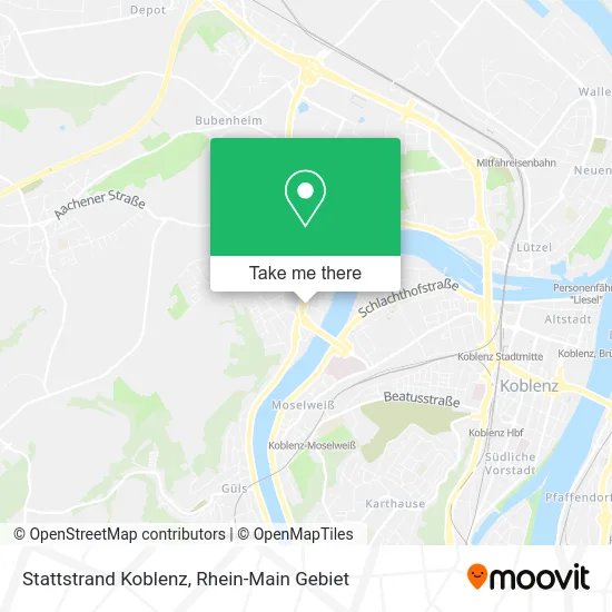 Карта Stattstrand Koblenz