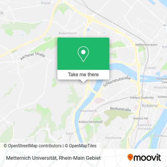 Карта Metternich Universität